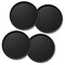 Jubilee (Set of 4) Round Restaurant Serving Trays - NSF Certified Non-Slip Food Service Tray